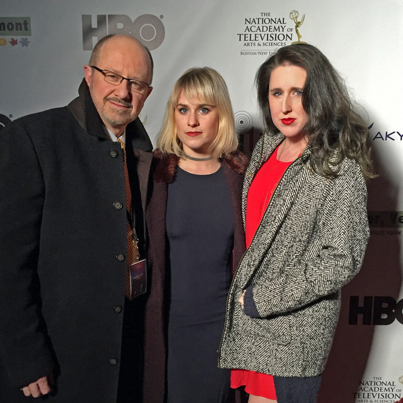Founders Rick Tracy, Lauren Tracy and Greta McAnany muggin' it on the red carpet.